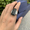 32ct Radiant Cut Green Tourmaline Vintage Cocktail Ring