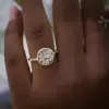 Marquise Cut Cluster White Sapphire Daity Ring