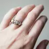 Antique Style 6.7ctw Three Stone Engagement Ring