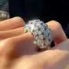 6ctw Marquise Cut Cluster Flower Ring With Emerald