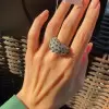 6ctw Marquise Cut Cluster Flower Ring With Emerald