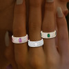 Bezel Setting Emerald Cut Sapphire Paved Wedding Band