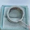 5.3ctw Princess Cut Rainbow Sapphire Wedding Band