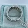 5.3ctw Princess Cut Rainbow Sapphire Wedding Band