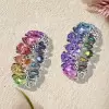 12ctw Pear Cut Rainbow Color Sapphire Eternity Ring