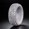 Inside and Out Paved Wide Wedding Band