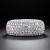 Inside and Out Paved Wide Wedding Band