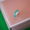 10ctw Round Cut Emerald Wedding Band