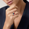 2.5ctw Ruby and Sapphire Crossover Vintage Engagement Ring