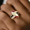 2.5ctw Pear Cut Crossover Vintage Engagement Ring
