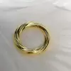 Classic High Polish Twist Wedding Band