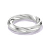Classic High Polish Twist Wedding Band