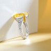 13ct Cushion Cut Pink Sapphire Engagement Ring