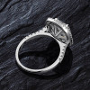 3.5ct Double Halo Cushion Cut Wedding Ring Set