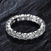 3.5ct Double Halo Cushion Cut Wedding Ring Set