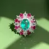 2ct Paraiba Tourmaline Vintage Halo Cocktail Ring