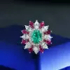 2ct Paraiba Tourmaline Vintage Halo Cocktail Ring