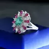 2ct Paraiba Tourmaline Vintage Halo Cocktail Ring