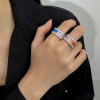 Baguette Cut Rainbow Sapphire Eternity Ring