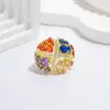Multicolor Sapphire Bold Cocktail Ring