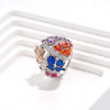 Multicolor Sapphire Bold Cocktail Ring