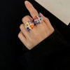 Multicolor Sapphire Bold Cocktail Ring