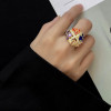Multicolor Sapphire Bold Cocktail Ring