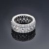 Heart Cut White Sapphire Eternity Ring