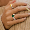 4.1ct Cushion Cut Twisted Engagement Ring