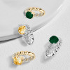 4.1ct Cushion Cut Twisted Engagement Ring
