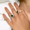 4.1ct Cushion Cut Twisted Engagement Ring