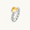 4.1ct Cushion Cut Twisted Engagement Ring