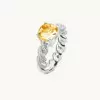 4.1ct Cushion Cut Twisted Engagement Ring