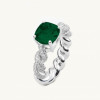 4.1ct Cushion Cut Twisted Engagement Ring