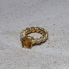 4.1ct Cushion Cut Twisted Engagement Ring