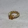 4.1ct Cushion Cut Twisted Engagement Ring