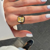12ct Radiant Cut Yellow Sapphire Cocktail Ring