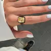 12ct Radiant Cut Yellow Sapphire Cocktail Ring
