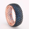 2.5ctw 8MM Five Row Paved Eternity Ring