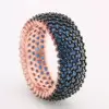 2.5ctw 8MM Five Row Paved Eternity Ring