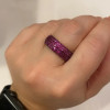 2.5ctw 8MM Five Row Paved Eternity Ring