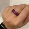 2.5ctw 8MM Five Row Paved Eternity Ring