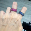 2.5ctw 8MM Five Row Paved Eternity Ring