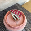 5ctw Oval Cut Ruby Bold Coctail Ring