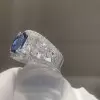 5ct Radiant Cut Sapphire Vintage Engagement Ring