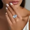 2ct Round Cut Art-Deco Engagement Ring