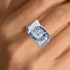 2ct Round Cut Art-Deco Engagement Ring