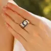 2ct Round Cut Art-Deco Engagement Ring