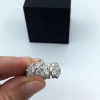 Marquise&Round Cut White Sapphire Flower Band