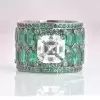 3ct Asscher Cut White Sapphire Cocktail Ring